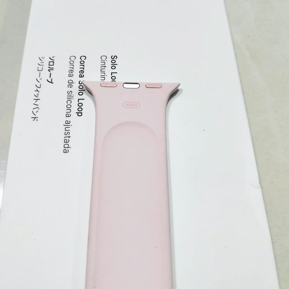 🟡Apple Watch 41mm Chalk Pink Solo Loop - Size 1 - Picture 6 of 11